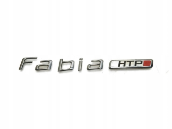 ZNACZEK EMBLEMAT LOGO NAPIS FABIA HTP SKODA FABIA II