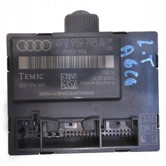 MODUŁ STEROWNIK DRZWI LEWY TYŁ AUDI A6 C6 4F0959795A 4F0910795A